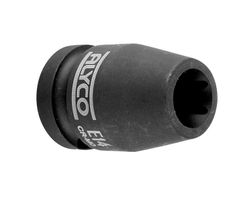 Llave De Vaso De Impacto tipo Torx Hembra Tipo E y cuadradillo de 1/2" Alyco.