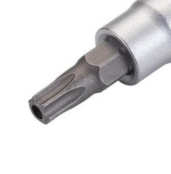 Llave De Vaso con Cuadradillo de 3/8" Punta Torx Inviolable