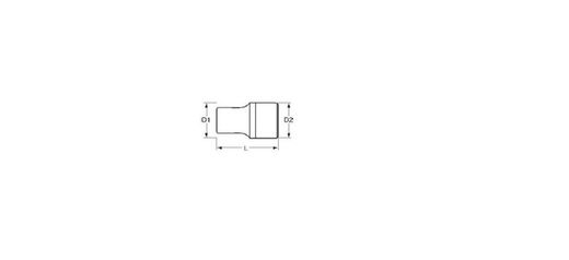 Llave De Vaso Torx Hembra De Cuadradillo De 1/4", De E-4 A E-8