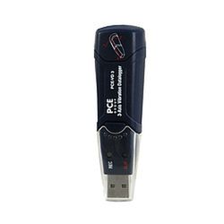 Vibrómetro Pce-Vd 3 Es Un Registrador De Datos Universal En Miniatura Que Integra Un Sensor De Aceleración Triaxial (Ejes X, Y, Z). El Sensor Interno Del Registrador De Vibración Tiene Un Rango De Medición De ±18 G Por Eje.