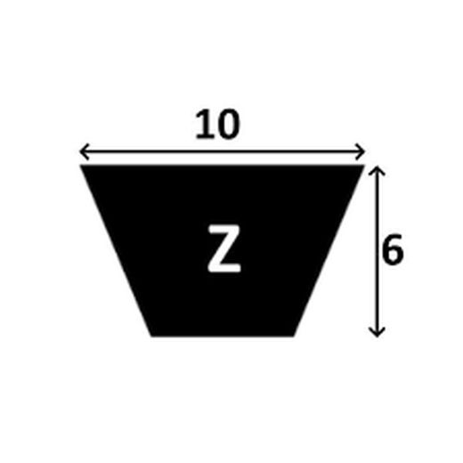 Correa Trapezoidal Tipo Z Ancho 10 Milimetros