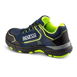 Zapato de seguridad SPARCO All Road Modelo Sochi S3 SRC Extremadamente ligero. Azul-Amarillo Ref. 07528